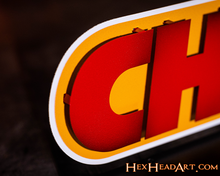 Load image into Gallery viewer, Kansas City Chiefs &quot;CHIEFS&quot; Team 3D Vintage Metal Wall Art
