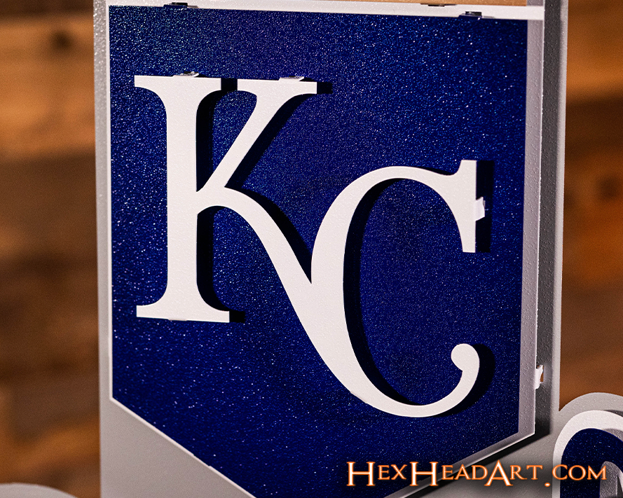 Kansas City Royals Crest 3D Metal Wall Art