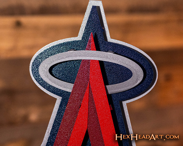 Los Angeles Angels "HALO A" Logo 3D Metal Wall Art