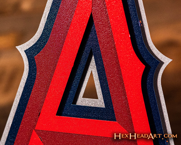 Los Angeles Angels "HALO A" Logo 3D Metal Wall Art