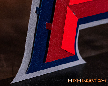 Los Angeles Angels "HALO A" Logo 3D Metal Wall Art