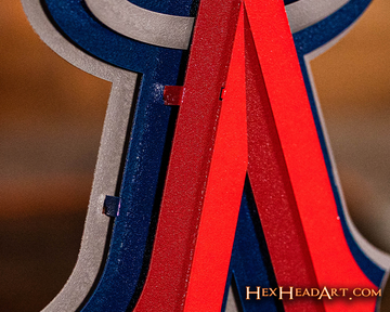 Los Angeles Angels "HALO A" Logo 3D Metal Wall Art