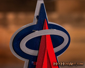 Los Angeles Angels "HALO A" Logo 3D Metal Wall Art