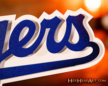 Load image into Gallery viewer, Los Angeles Dodgers Script 3D Metal Wall Art
