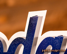 Load image into Gallery viewer, Los Angeles Dodgers Script 3D Metal Wall Art
