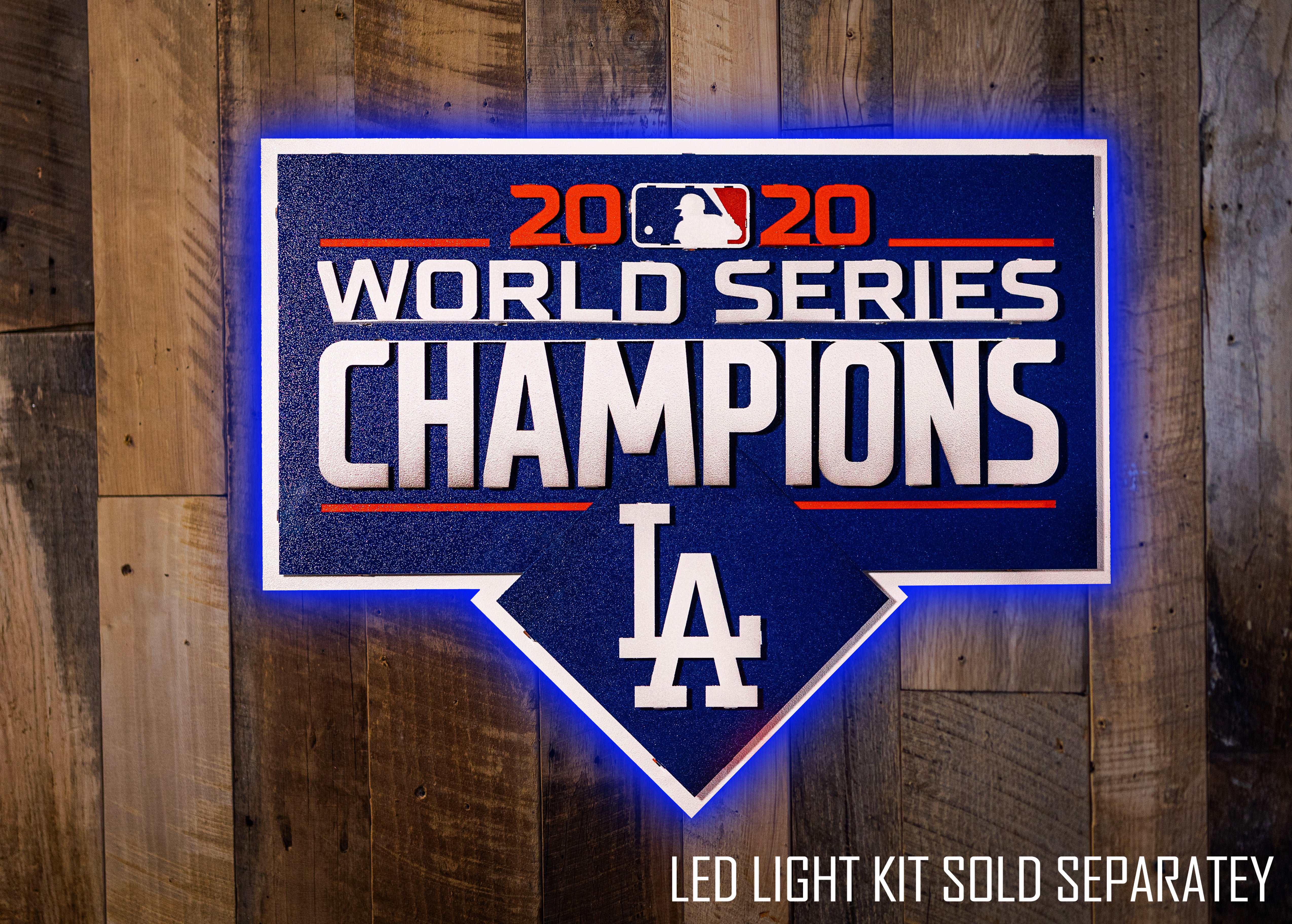 Los Angeles Dodgers 2020 World Series Champions 3D Metal Wall Art
