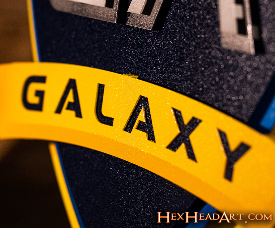 CLOSE OUT - LA Galaxy 3D Vintage Metal Wall Art