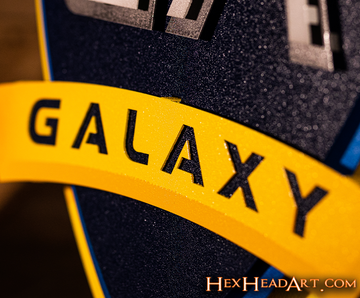 CLOSE OUT - LA Galaxy 3D Vintage Metal Wall Art
