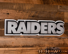 Load image into Gallery viewer, Las Vegas &quot;RAIDERS&quot; 3D Vintage Metal Wall Art
