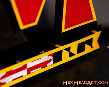 Maryland Terrapins "M Bar" 3D Vintage Metal Wall Art