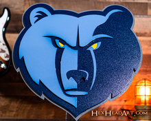 Load image into Gallery viewer, Memphis Grizzlies 3D Vintage Metal Wall Art
