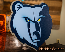 Load image into Gallery viewer, Memphis Grizzlies 3D Vintage Metal Wall Art
