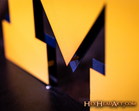CLOSE OUT - Michigan Wolverines "Block M" Maize Metal Wall Art