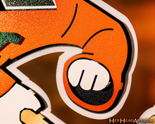 Load image into Gallery viewer, Miami Hurricanes &quot;Sebastian the Ibis&quot; 3D Vintage Metal Wall Art
