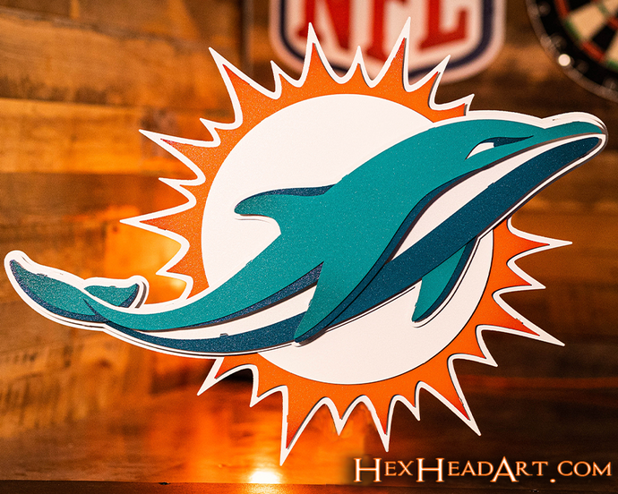 MIAMI DOLPHINS – Hex Head Art