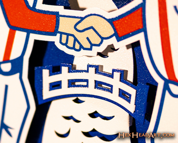 Minnesota Twins " Minnie and Paul" Cooperstown Logo 3D Metal Wall Art