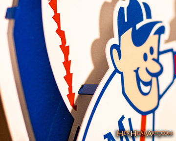 Minnesota Twins " Minnie and Paul" Cooperstown Logo 3D Metal Wall Art