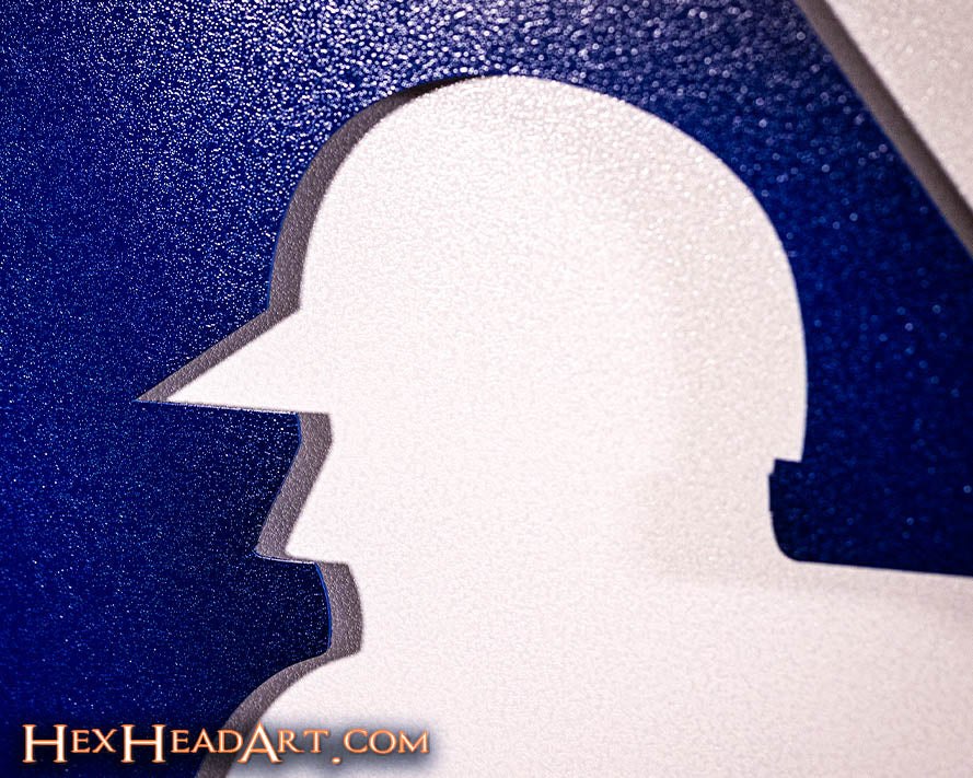 Major League Baseball MLB Batter Logo 3D Vintage Metal Wall Art