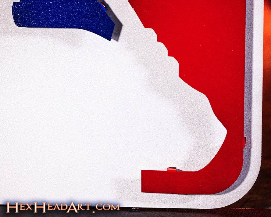 Major League Baseball MLB Batter Logo 3D Vintage Metal Wall Art