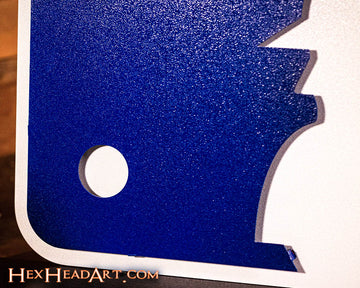 Major League Baseball MLB Batter Logo 3D Vintage Metal Wall Art