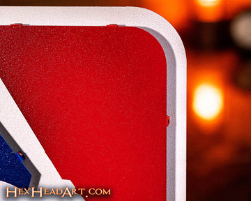 Major League Baseball MLB Batter Logo 3D Vintage Metal Wall Art