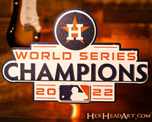 Load image into Gallery viewer, Houston Astros World Series 2022 3D Metal Wall Art
