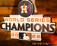Load image into Gallery viewer, Right Side Houston Astros World Series 2022 3D Metal Wall Art
