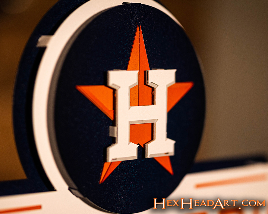 The Top Houston Astros World Series 2022 3D Metal Wall Art