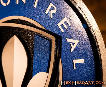 CLOSE OUT - CF Montreal 3D Vintage Metal Wall Art