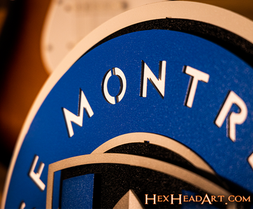 CLOSE OUT - CF Montreal 3D Vintage Metal Wall Art