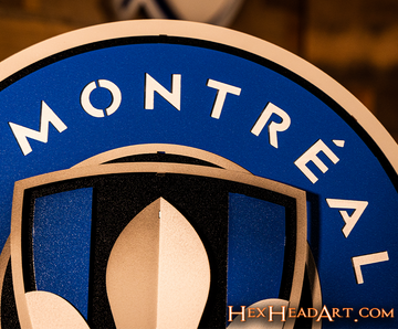 CLOSE OUT - CF Montreal 3D Vintage Metal Wall Art