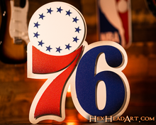 Load image into Gallery viewer, Philadelphia &quot;76ers&quot; 3D Metal Wall Art
