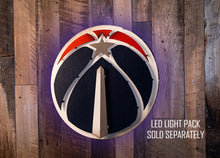 Load image into Gallery viewer, Washington Wizards 3D Vintage Metal Wall Art

