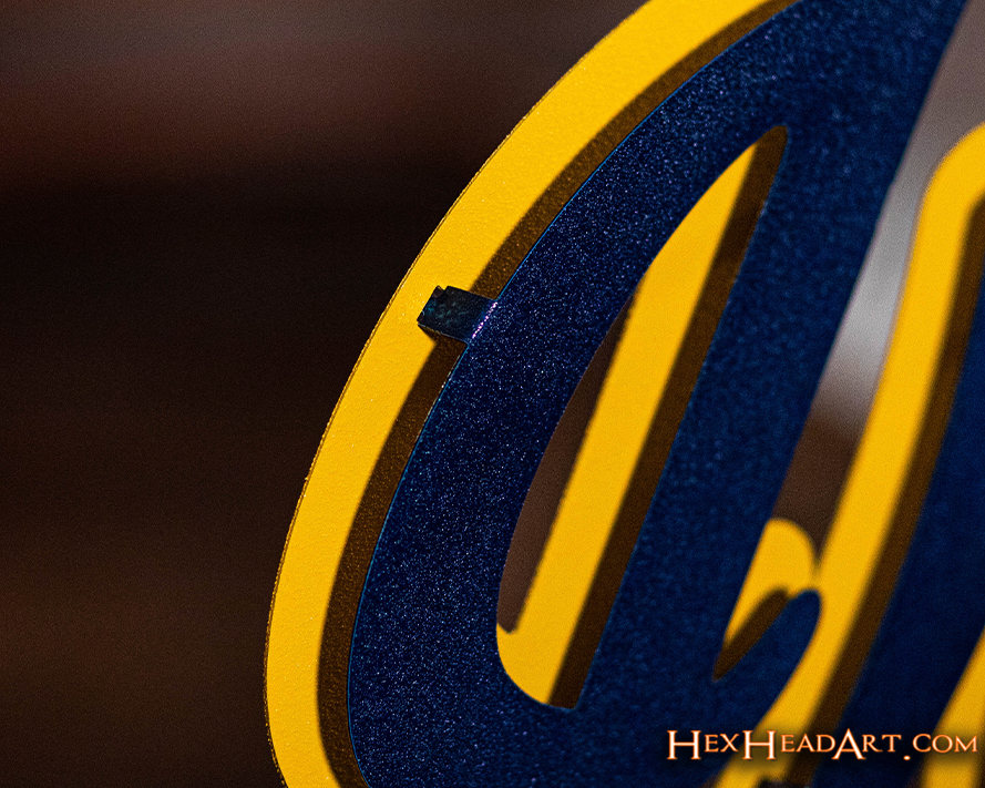 Notre Dame "Irish" Script Vintage 3D Metal Wall Art