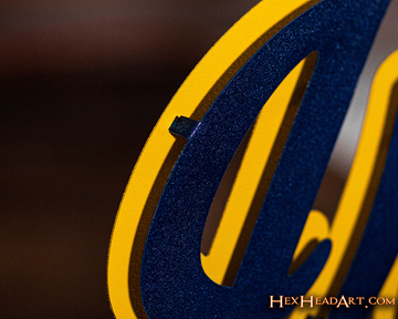 Notre Dame "Irish" Script Vintage 3D Metal Wall Art