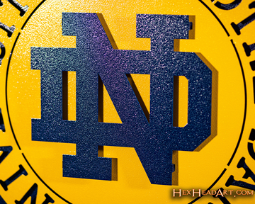 Notre Dame Seal 3D Vintage Metal Wall Art