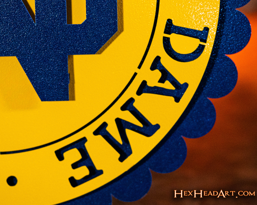 Notre Dame Seal 3D Vintage Metal Wall Art