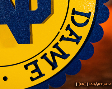 Notre Dame Seal 3D Vintage Metal Wall Art