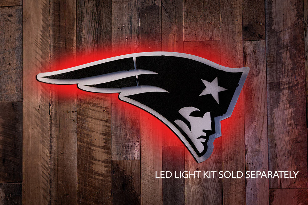 MONOCHROME - New England Patriots 3D Vintage Metal Wall Art