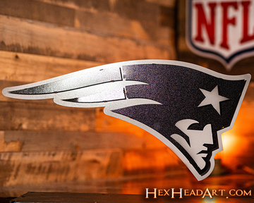 MONOCHROME - New England Patriots 3D Vintage Metal Wall Art
