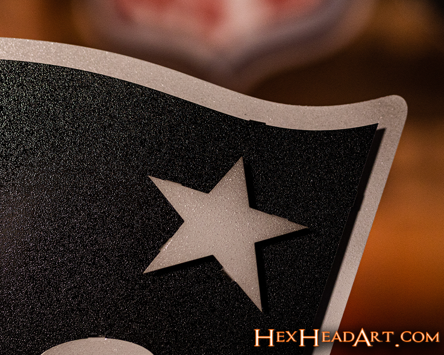 MONOCHROME - New England Patriots 3D Vintage Metal Wall Art