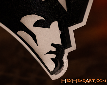 MONOCHROME - New England Patriots 3D Vintage Metal Wall Art