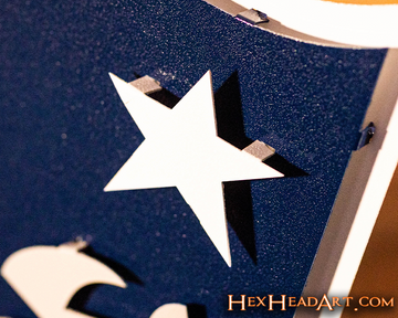 New England Patriots 3D Vintage Metal Wall Art