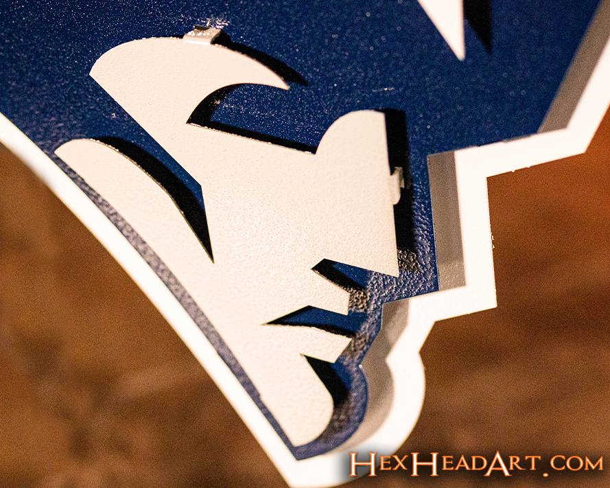 New England Patriots 3D Vintage Metal Wall Art