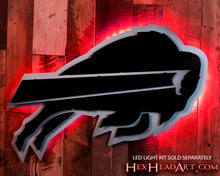 Load image into Gallery viewer, MONOCHROME - Buffalo Bills 3D Vintage Metal Wall Art
