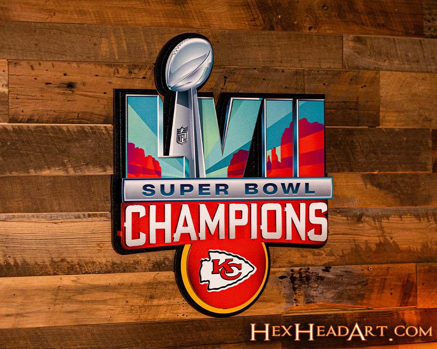 Kansas City Chiefs SUPER BOWL LVII CHAMPIONS! 3D Wall Art