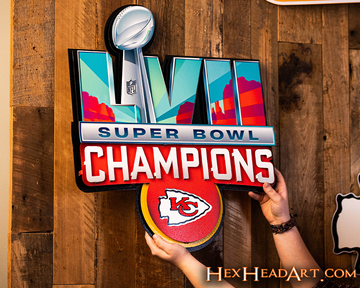Kansas City Chiefs SUPER BOWL LVII CHAMPIONS! 3D Wall Art