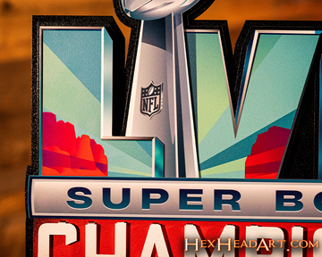 Kansas City Chiefs SUPER BOWL LVII CHAMPIONS! 3D Wall Art