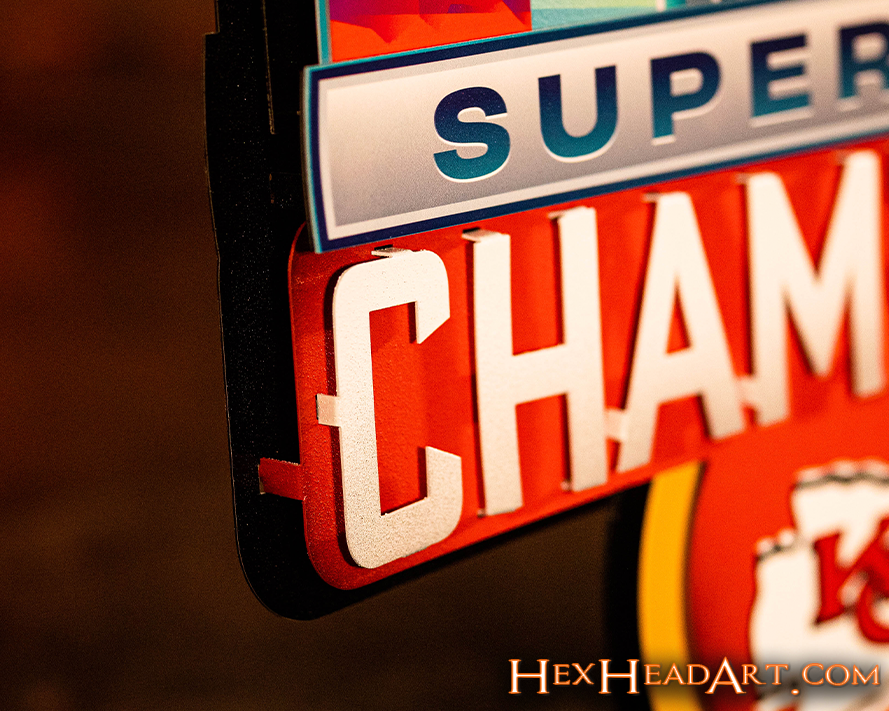 Kansas City Chiefs SUPER BOWL LVII CHAMPIONS! 3D Wall Art