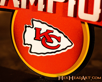 Kansas City Chiefs SUPER BOWL LVII CHAMPIONS! 3D Wall Art